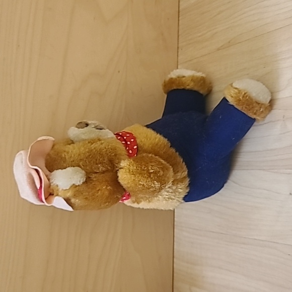 Circus Circus Cowboy Vintage Teddy Bear Plush 10" - Picture 3 of 7